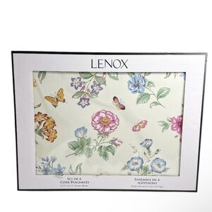 Lenox Butterfly Meadow Multi Cork Placemats new in packaging